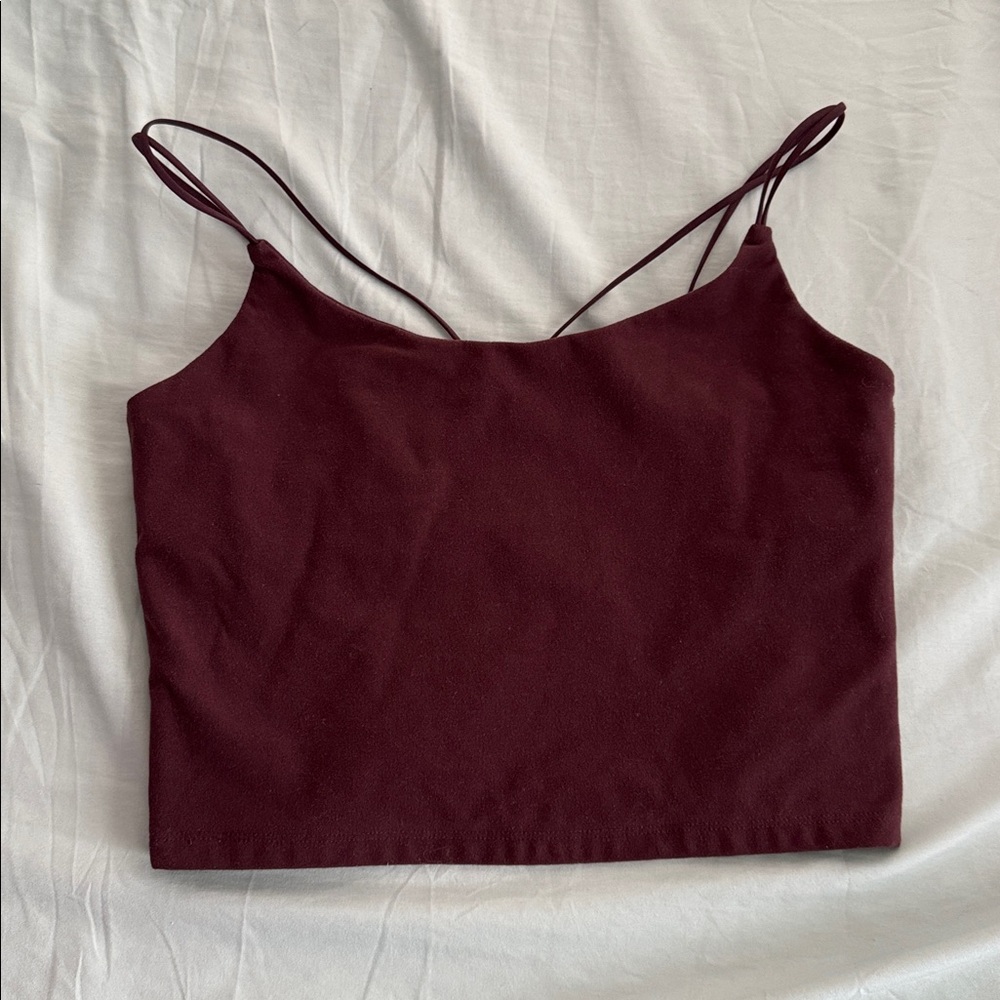 Abercrombie & Fitch Deep Wine Red Tank Top